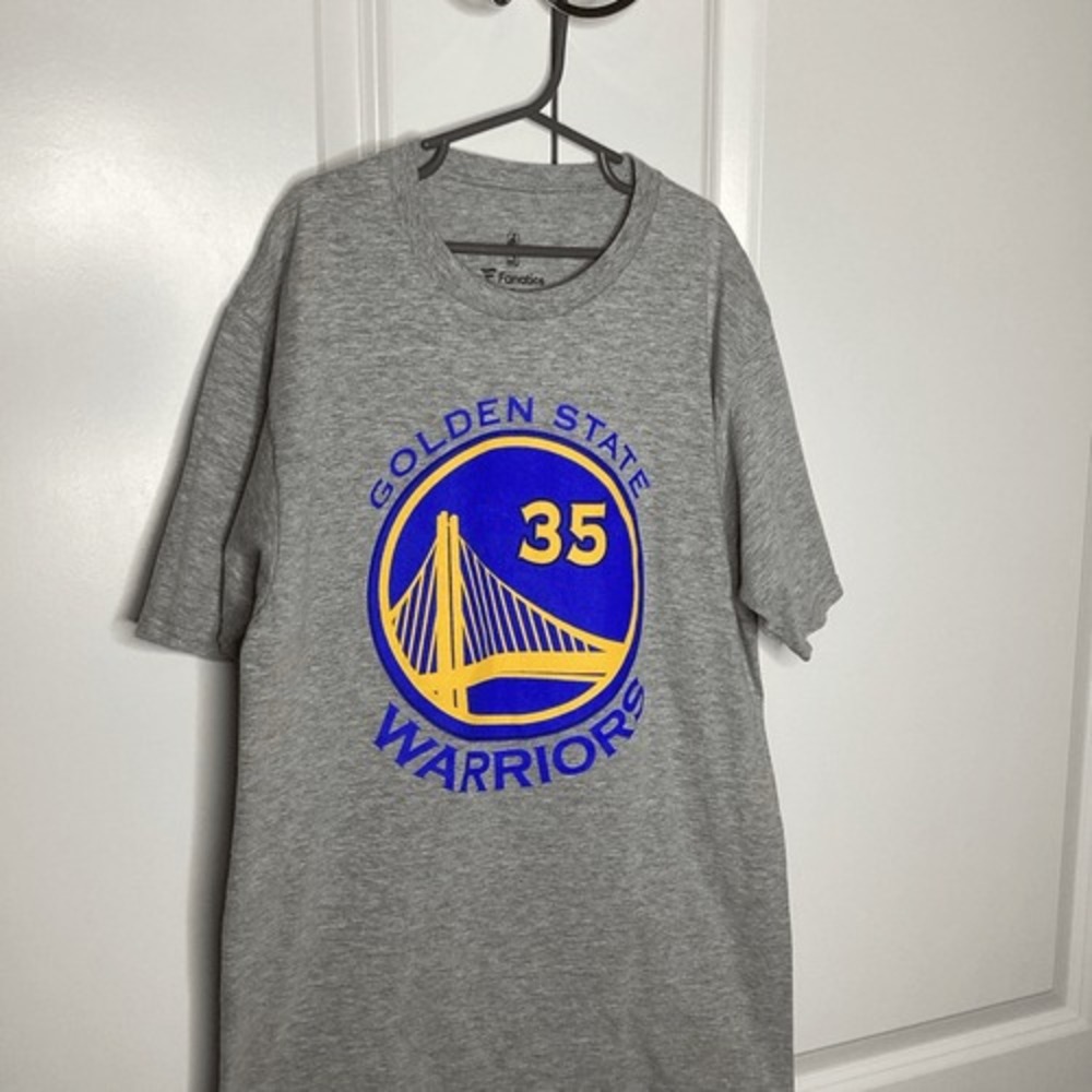 Mens Fanatics NBA Basketball Golden State Warriors Kevin Durant gray‎ small